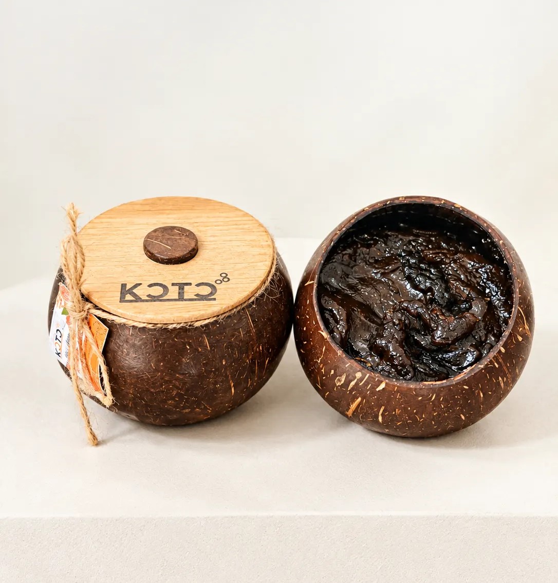 Savon noir africain KÔTÔ curcuma en Pot Coco
